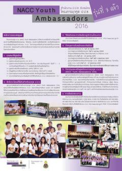ประกวดโครงการยุวทูต ป.ป.ช. : NACC Youth Ambassadors 2016