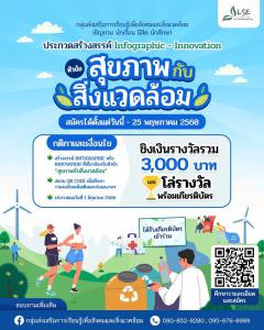 ประกวด Infographic และ Innovation ภายใต้หัวข้อ "สุขภาพกับสิ่งแวดล้อม"