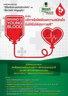 ประกวดวิดีโอคลิป และ ประกวดสื่อภาพนิ่ง Infographic รณรงค์บริจาคโลหิต "BRAND'S Young Blood 2015"