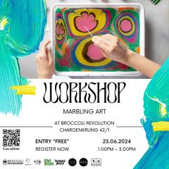 Workshop เทคนิค "Marbling Art"