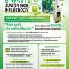 ประกวดคลิปสั้น "E-WASTE INFLUENCER JUNIOR" ภายใต้แนวคิด "ฮีโร่รุ่นเยาว์ ปลุกพลังเปลี่ยนโลก"