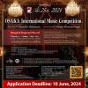 แข่งขันดนตรีนานาชาติ "25th OSAKA International Music Competition" รอบคัดเลือกประเทศไทย
